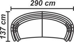 Canapea Havana 4 locuri