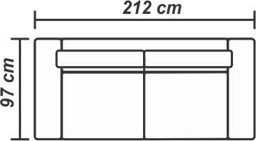 Canapea Sydney extensibila 2 locuri