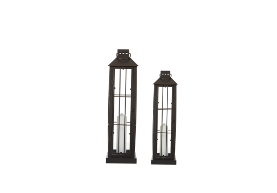 Felinar Flora Negru set